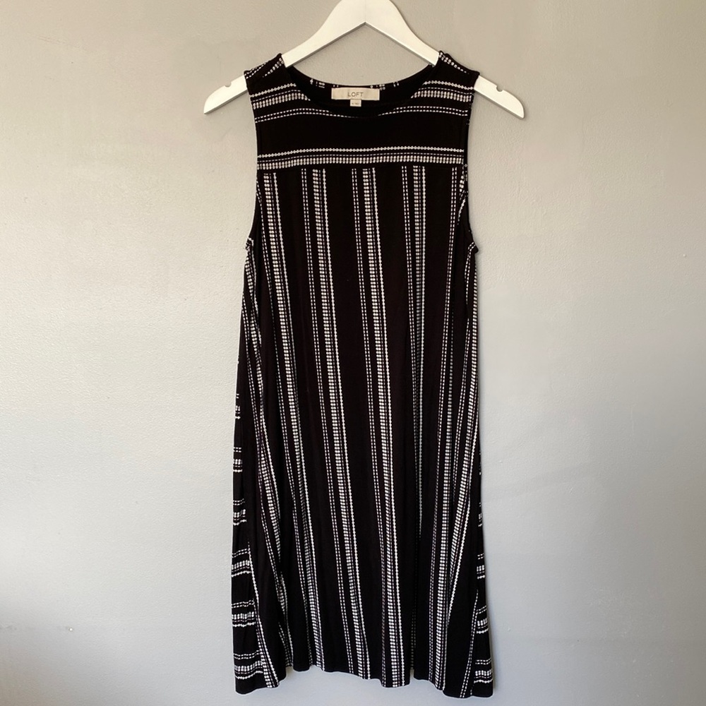 Black and white swing dress